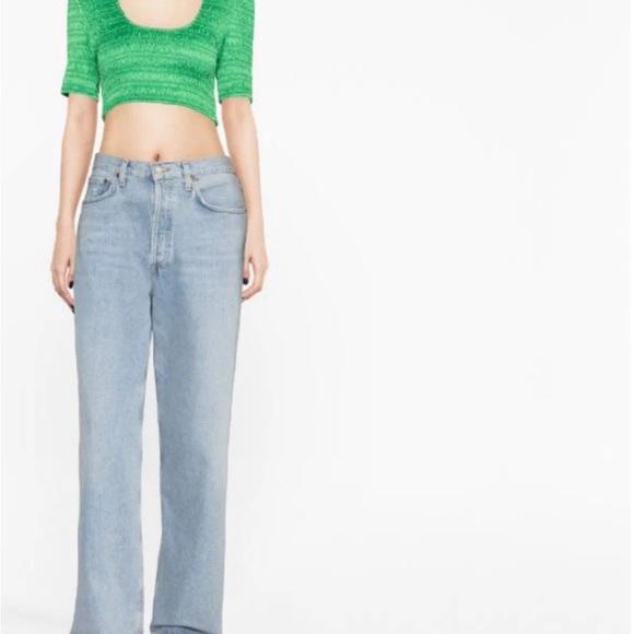 GANNI cropped smocked top - Picture 3 of 3